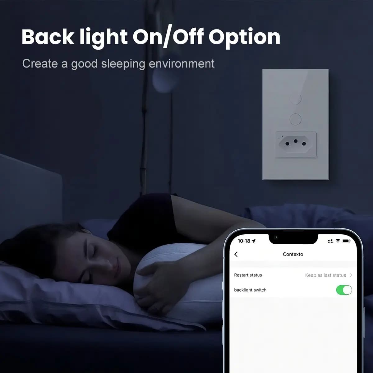 Interruptor Inteligente Wifi Novadigital 1 Tecla Botão Touch Com Tomada 20a Compatível Tuya Smart Life Alexa Google 110v 220v Branco — imagem 5