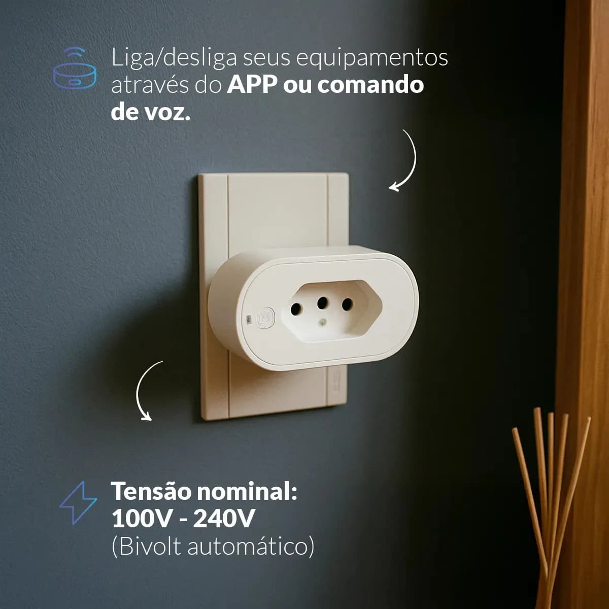 Tomada Inteligente Wi-fi 2.4 GHz 10A 110v/220v Bivolt Branco Cod: 290600076 Neo Avant — imagem 6
