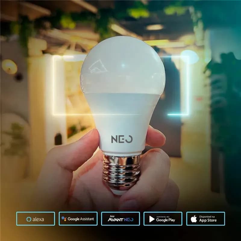 Lampada Led Pera Smart Inteligente Wi Fi 10w 2700K/6500K Branco Quente/Neutro/Frio E27 110v/220v Cod:290018079 Neo Avant — imagem 5