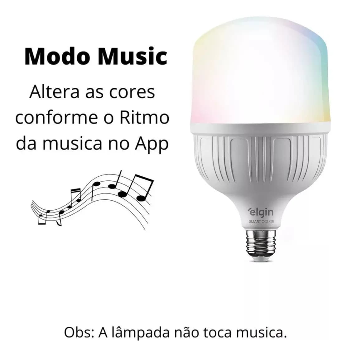 Lâmpada Led Rgb Bulbo 30w Inteligente Smart Wi-fi Wifi Elgin — imagem 4