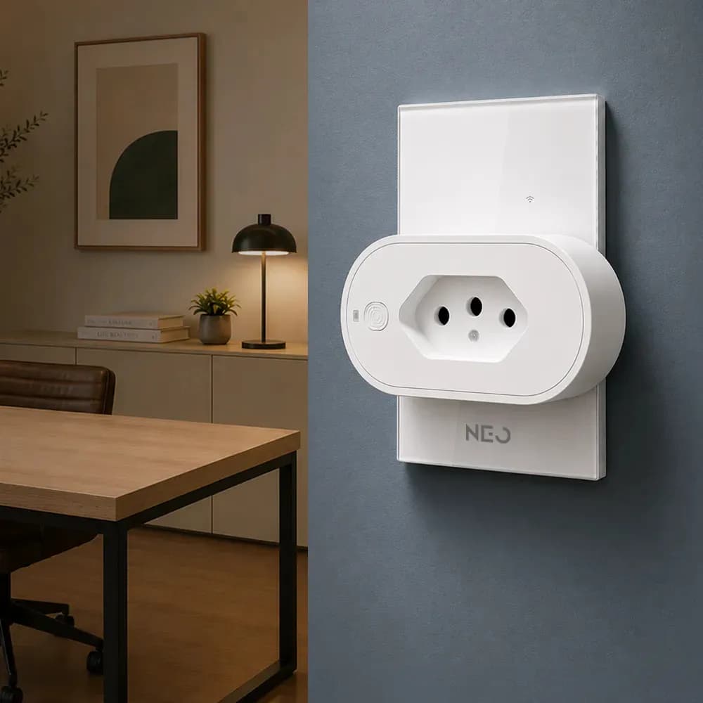 Tomada Inteligente Wi-fi 2.4 GHz 10A 110v/220v Bivolt Branco Cod: 290600076 Neo Avant — imagem 3