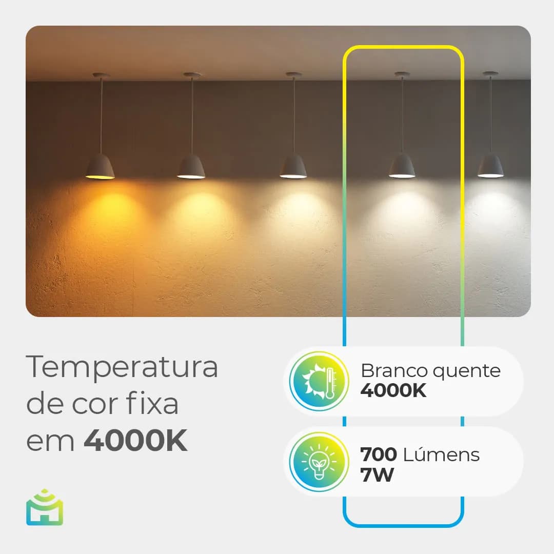 Smart Lâmpada Wi-Fi Lite Positivo Casa Inteligente, Iluminação Branca, 7W, 700 Lúmens, LED, Bivolt, Compatível com Alexa e Google Assistente — imagem 3