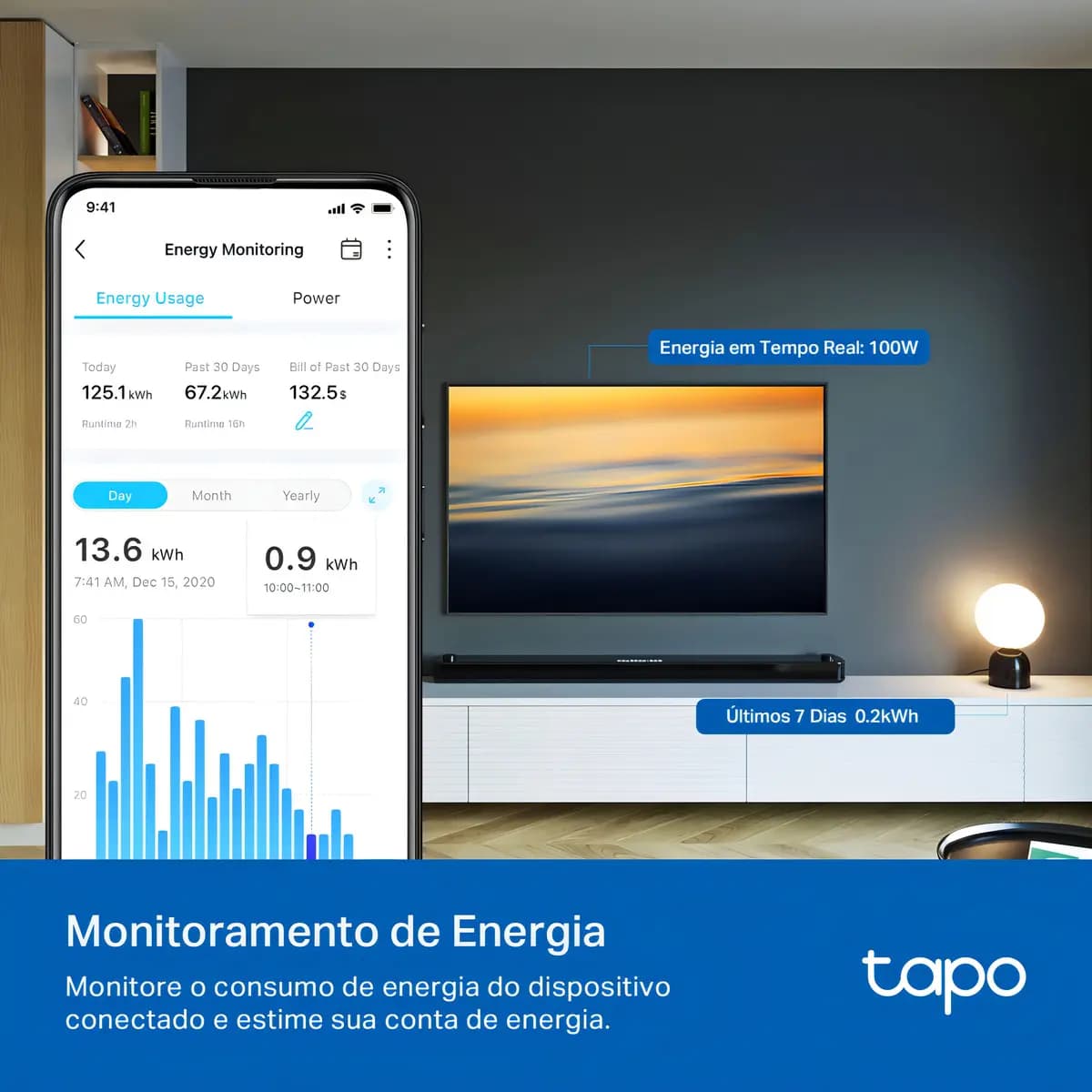Tomada Inteligente Tp-link Tapo P110 Com Wi-fi Bivolt — imagem 4