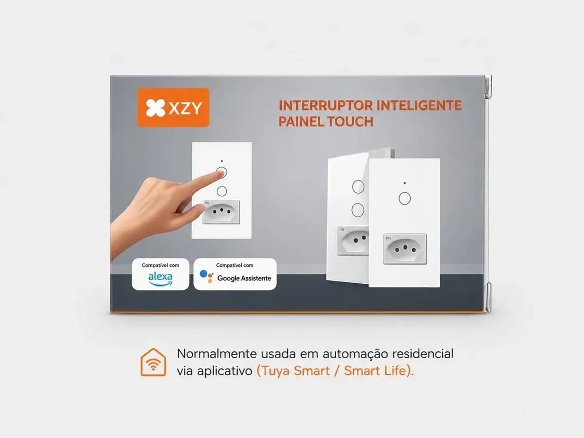 Interruptor Inteligente Wifi 2 Teclas + Tomada Alexa Google — imagem 4