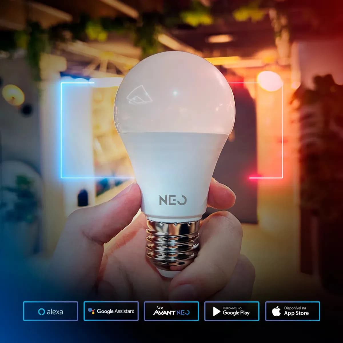 Kit 2 Lampadas Led Pera Smart Inteligente Wi Fi 2.4ghz Alexa Google 10w Rgb 2700k/6500k Branco Quente/neutro/frio E27 Cod: 290028177-2 Avant Neo — imagem 5