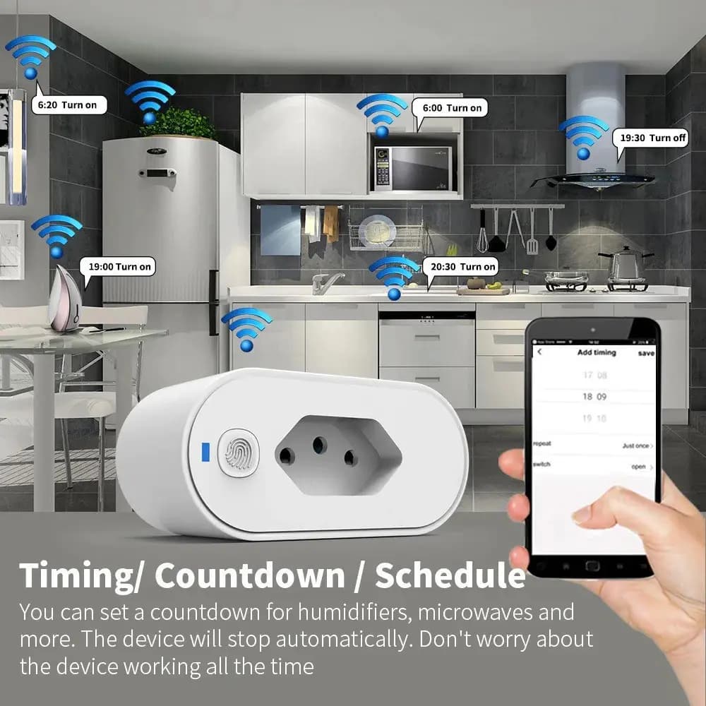 Tomada Inteligente Wi-fi Plug Bivolt Smart Life — imagem 5
