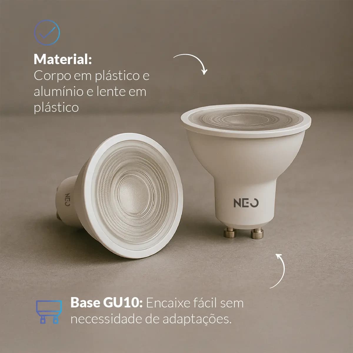 Lampada Led Dicróica Mr16 Smart Inteligente Wi-fi 5w 2700k/6500k Rgb Colorido Gu10 Branco Cod: 291990257 Neo Avant — imagem 3