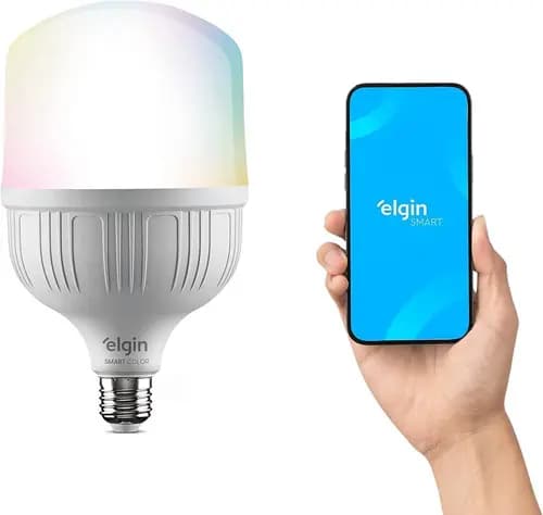 Lâmpada Inteligente 20w Smart Color Rgb Wifi Elgin